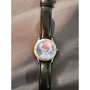 Vtg M & M's‎ Mars Watch Men Silver Tone Millennium 1998 Limited